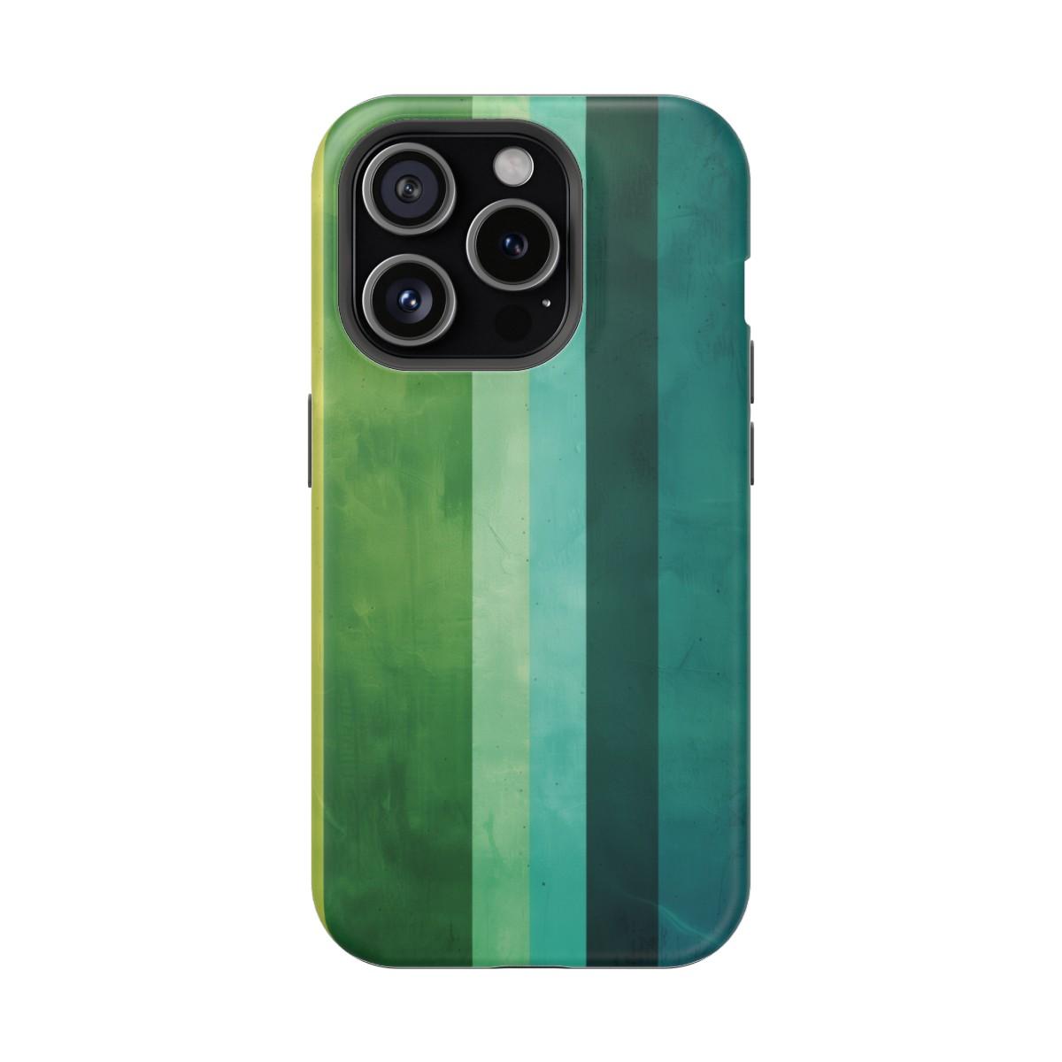 iPhone Case- Vibrant Green Stripes