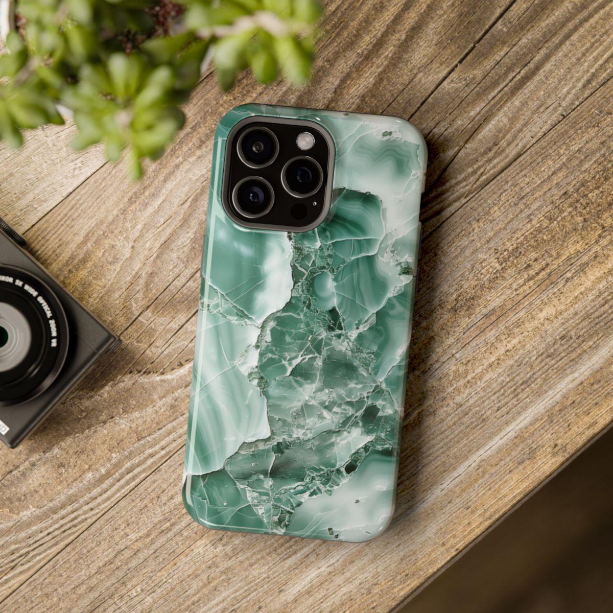 iPhone Case - Greenish Marble