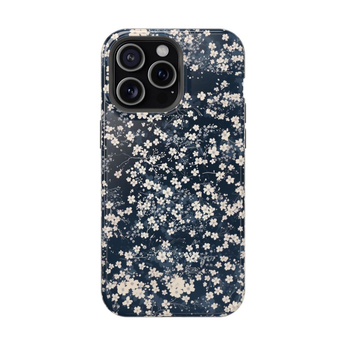 iPhone Case- Cherry Blossom Blue