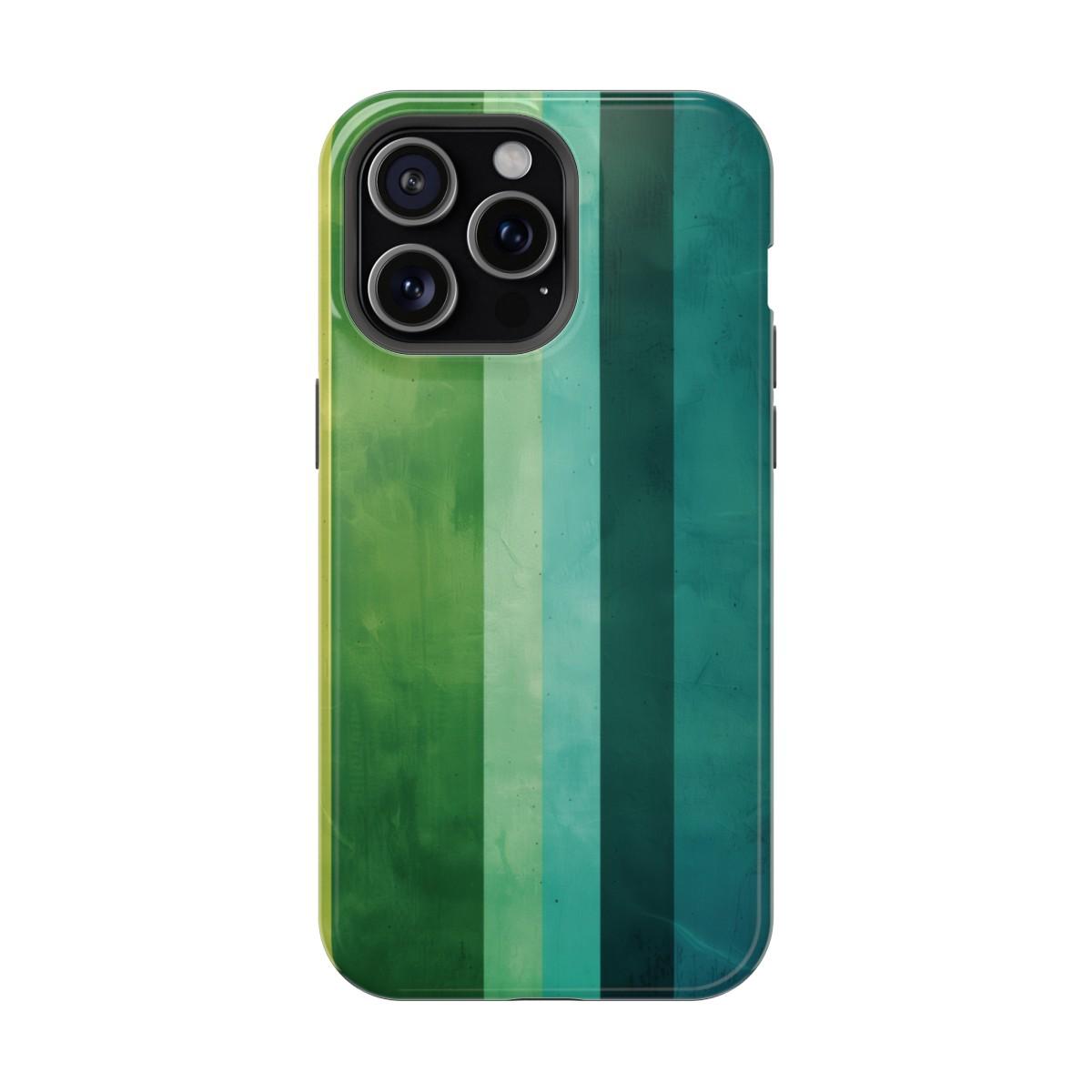 iPhone Case- Vibrant Green Stripes