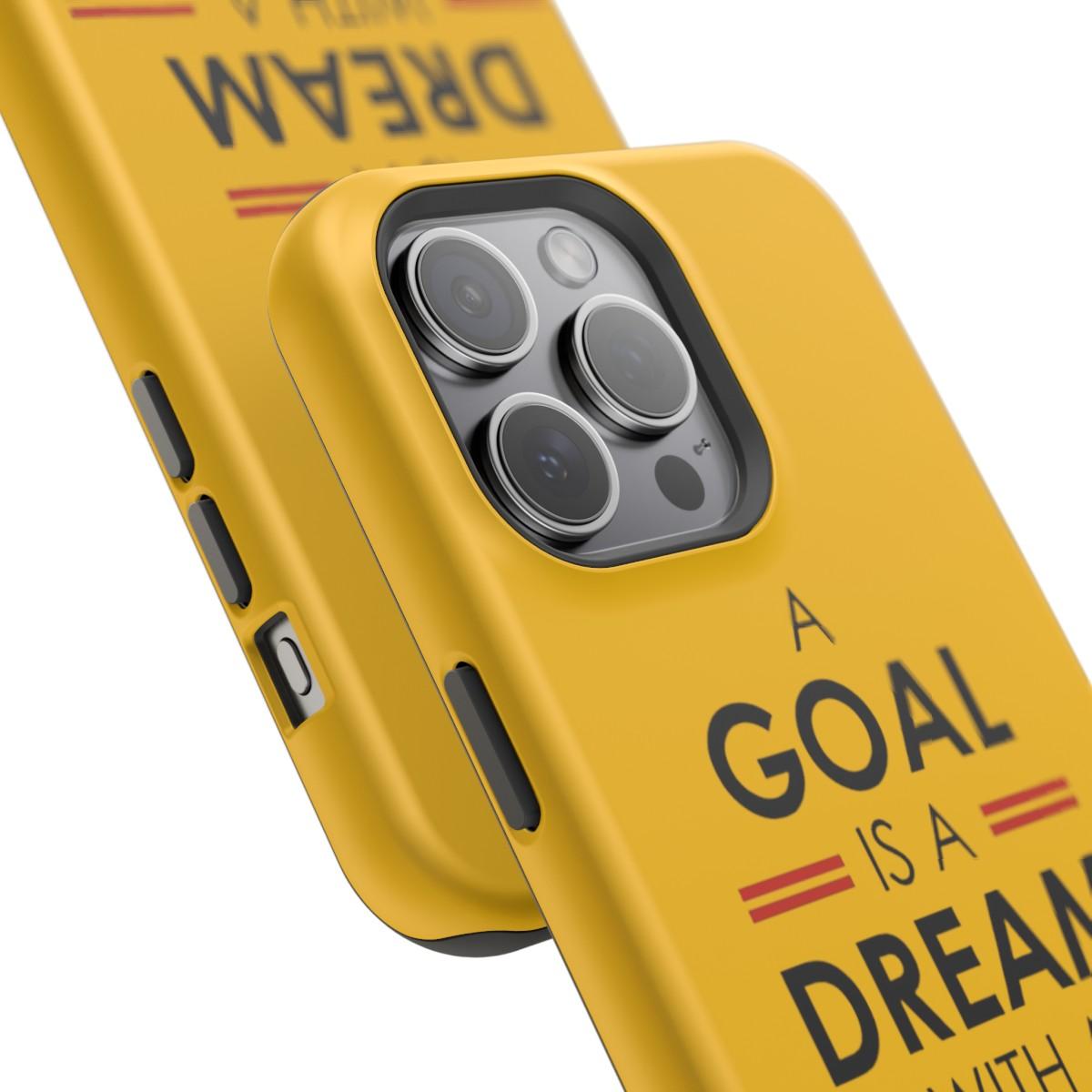 iPhone Case- Goals And Dreams Yellowish