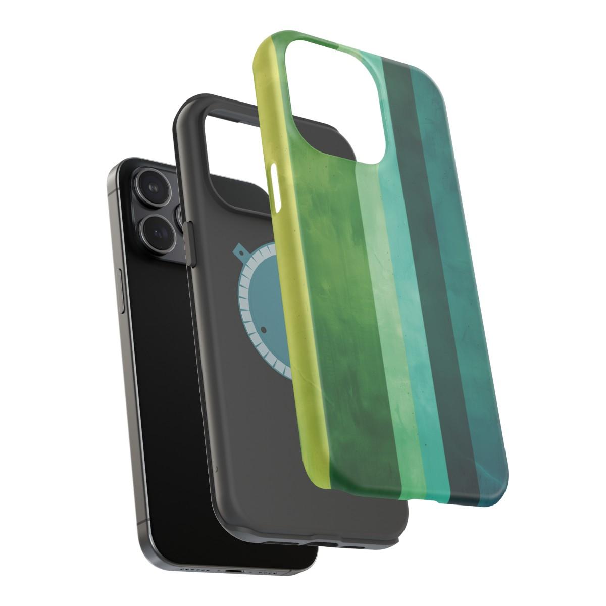 iPhone Case- Vibrant Green Stripes