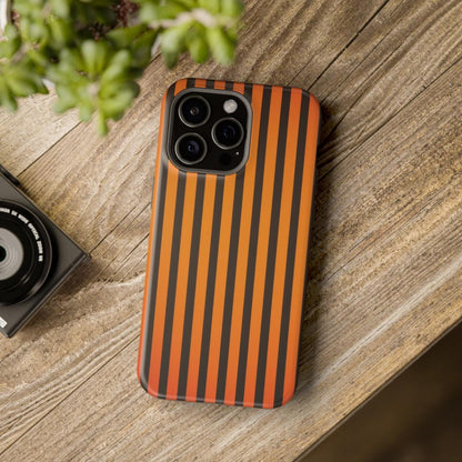 iPhone Case- Subtle Orange Stripes