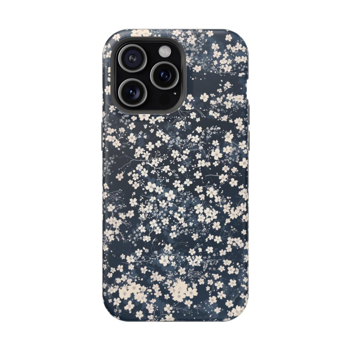 iPhone Case- Cherry Blossom Blue