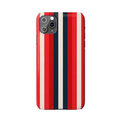 iPhone Case- Bold Red Stripes