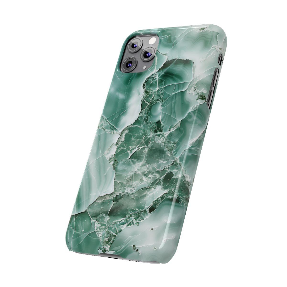 iPhone Case - Greenish Marble