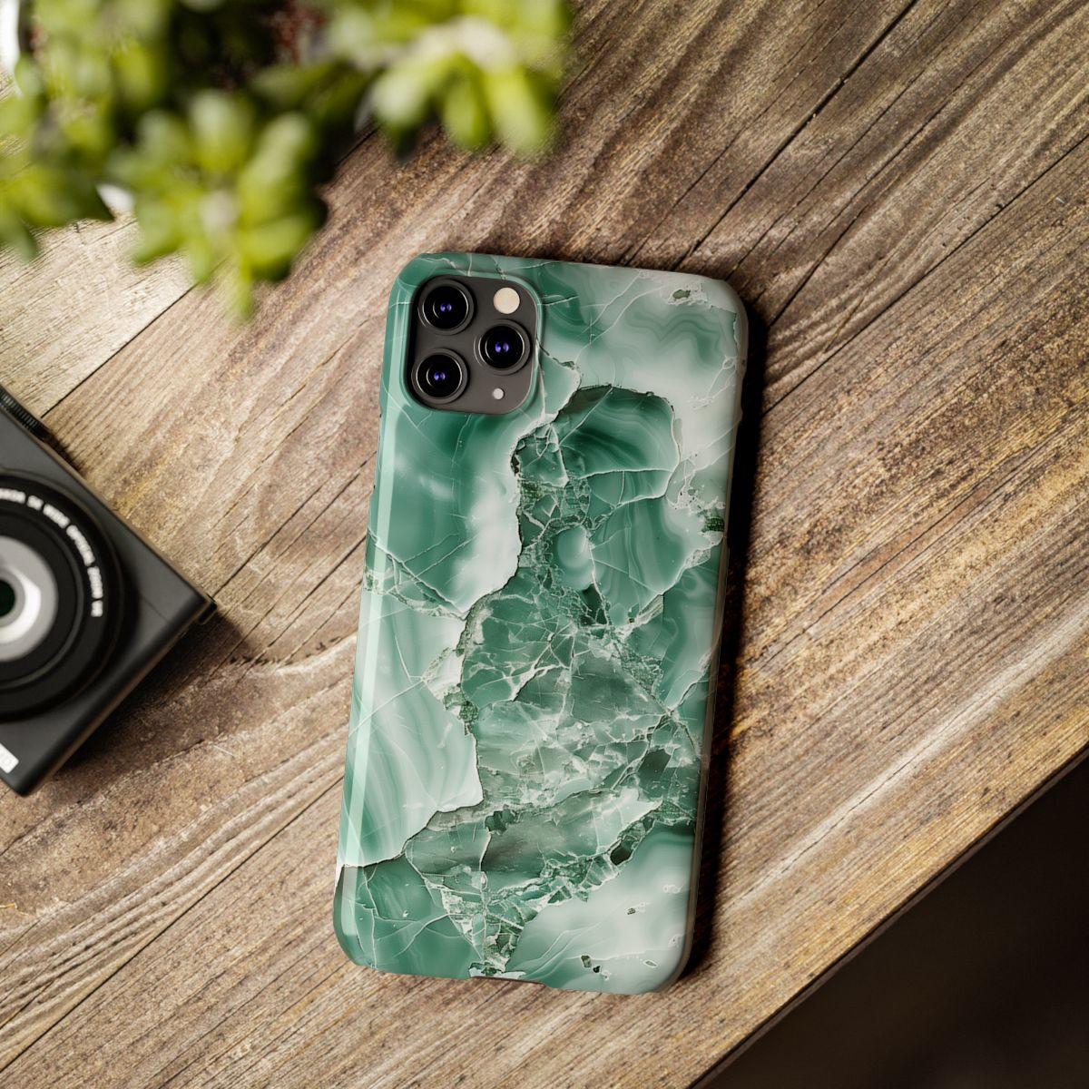 iPhone Case - Greenish Marble