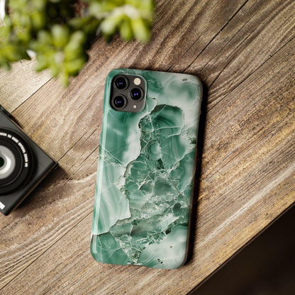 iPhone Case - Greenish Marble