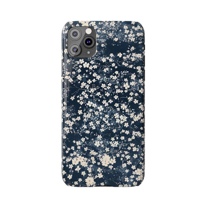 iPhone Case- Cherry Blossom Blue