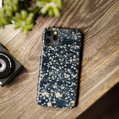 iPhone Case- Cherry Blossom Blue