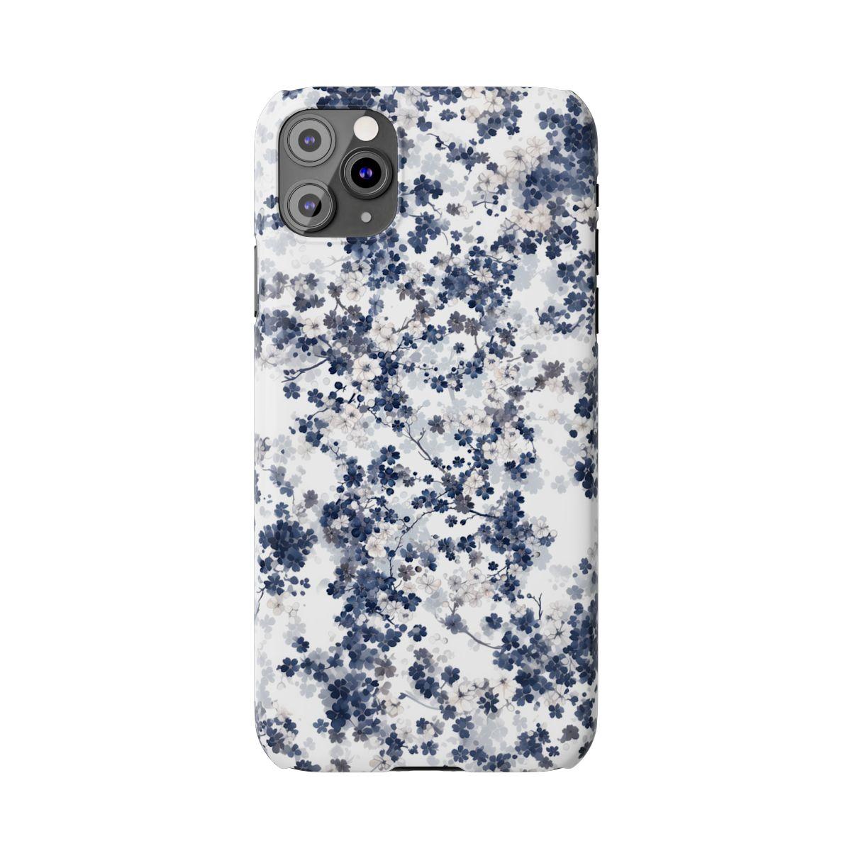 iPhone Case- White Blossom Pattern