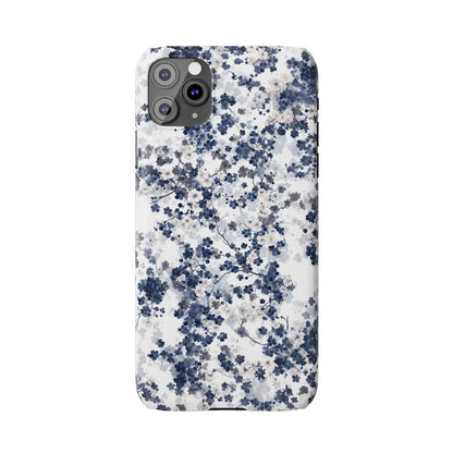 iPhone Case- White Blossom Pattern