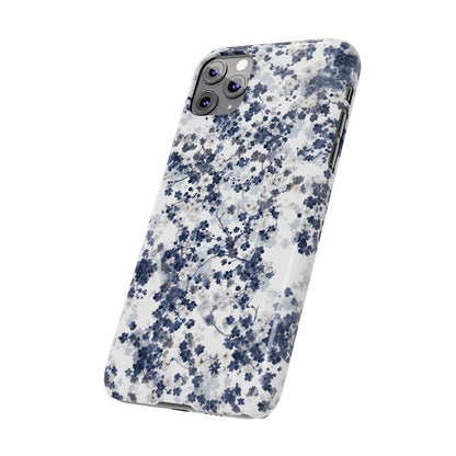 iPhone Case- White Blossom Pattern