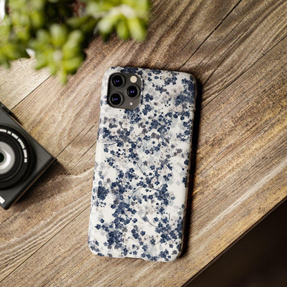 iPhone Case- White Blossom Pattern