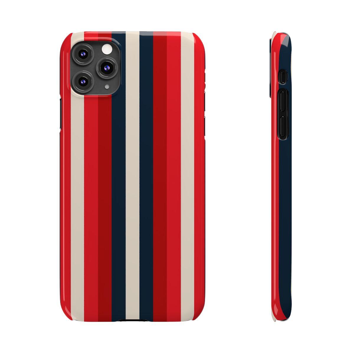 iPhone Case- Bold Red Stripes