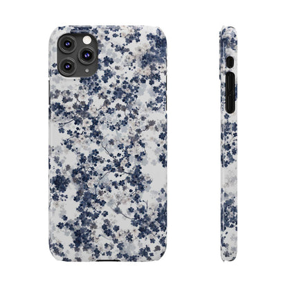 iPhone Case- White Blossom Pattern