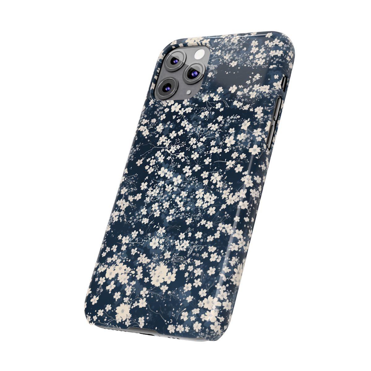 iPhone Case- Cherry Blossom Blue