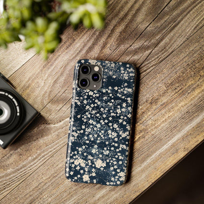 iPhone Case- Cherry Blossom Blue