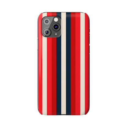 iPhone Case- Bold Red Stripes