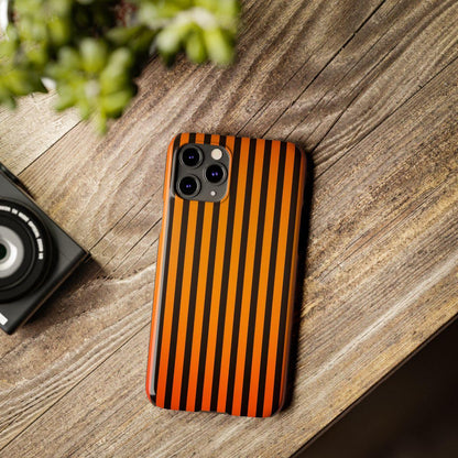 iPhone Case- Subtle Orange Stripes