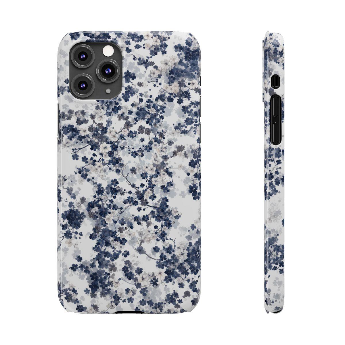 iPhone Case- White Blossom Pattern