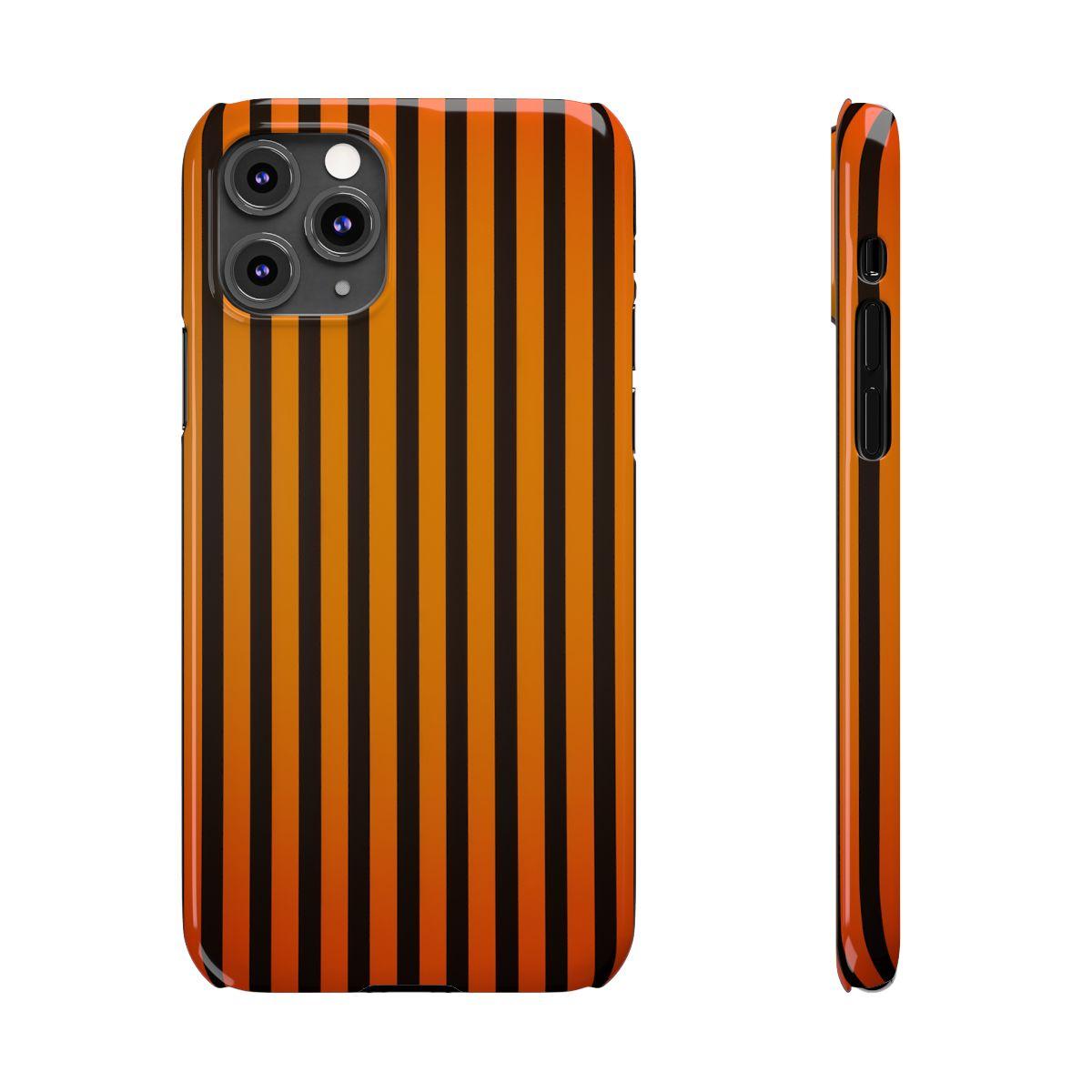 iPhone Case- Subtle Orange Stripes