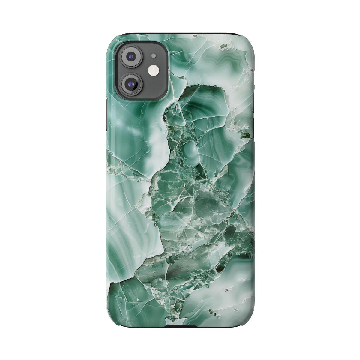 iPhone Case - Greenish Marble