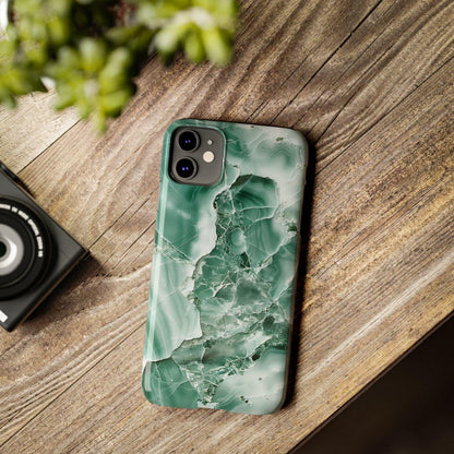 iPhone Case - Greenish Marble