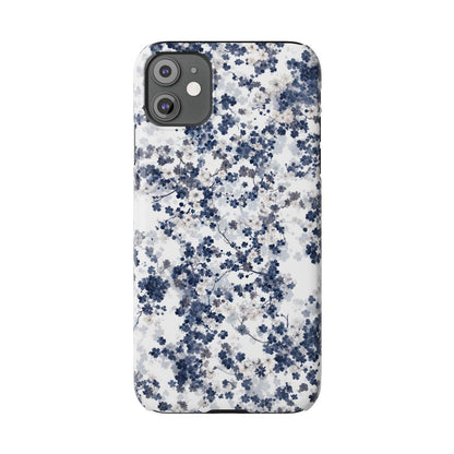 iPhone Case- White Blossom Pattern