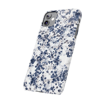 iPhone Case- White Blossom Pattern