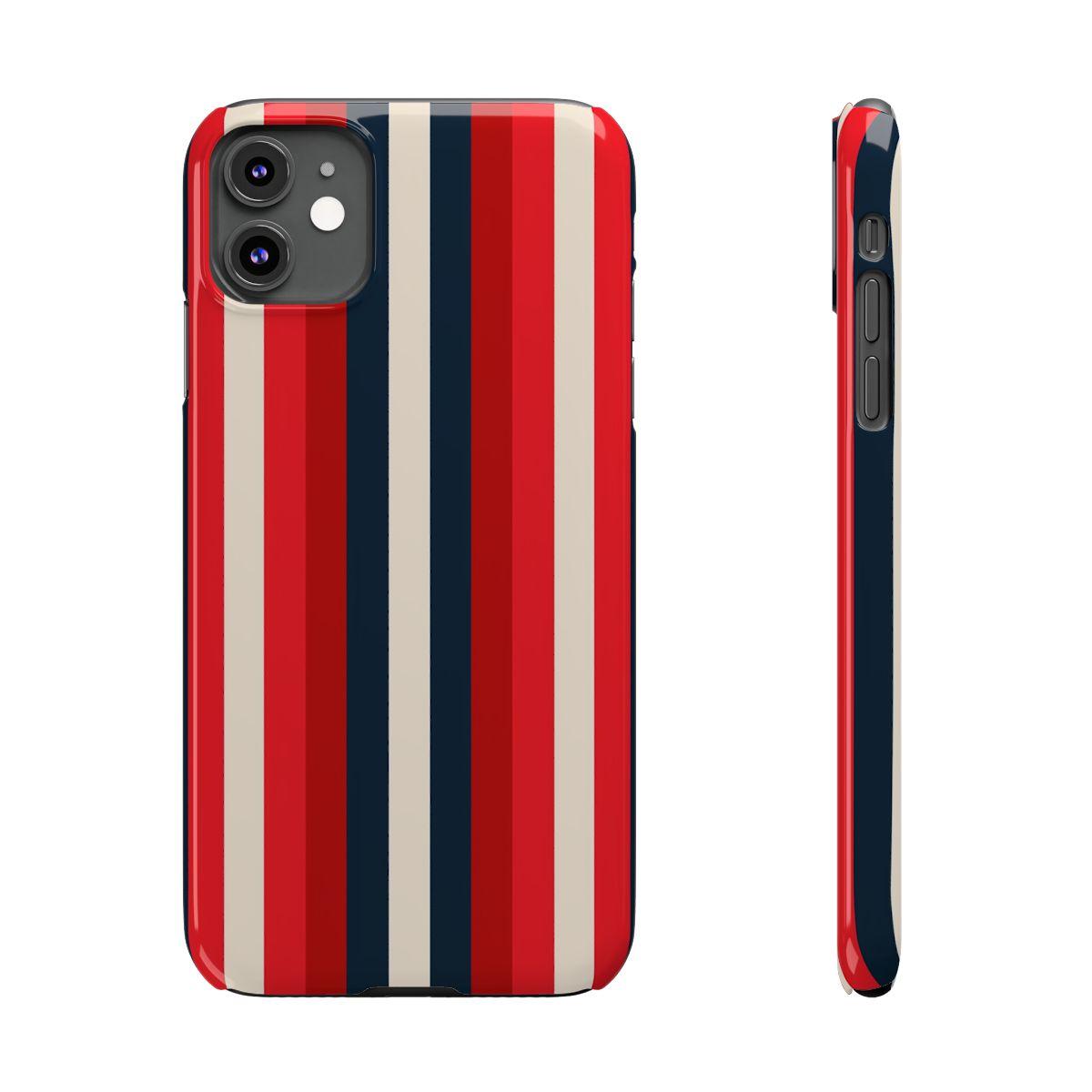 iPhone Case- Bold Red Stripes