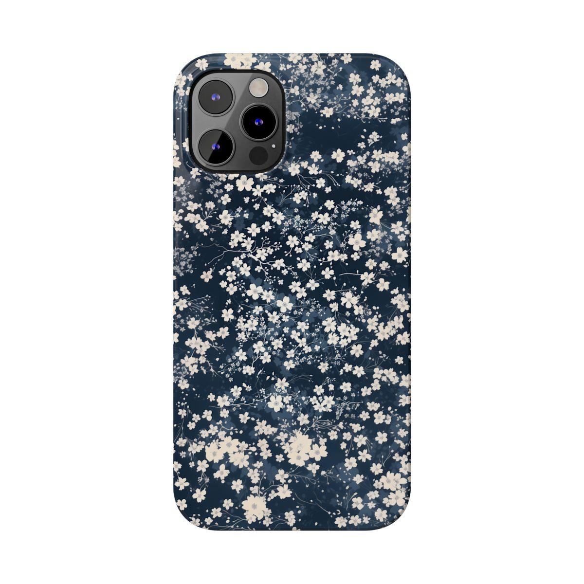 iPhone Case- Cherry Blossom Blue