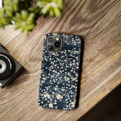 iPhone Case- Cherry Blossom Blue