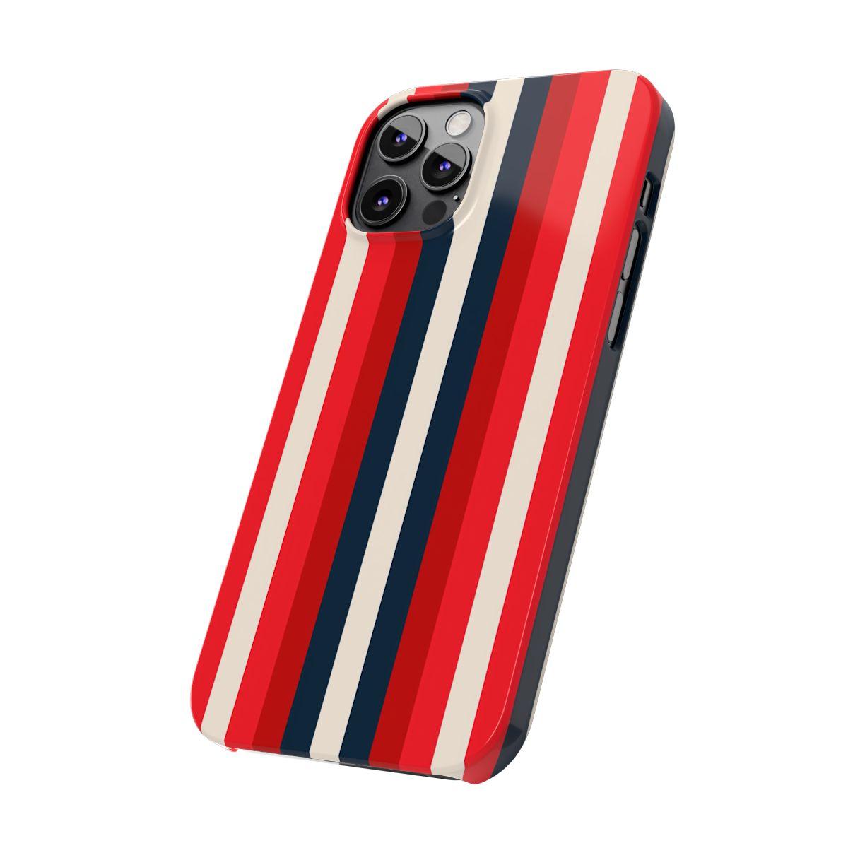 iPhone Case- Bold Red Stripes