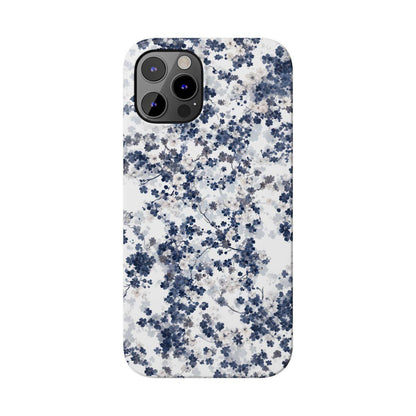 iPhone Case- White Blossom Pattern