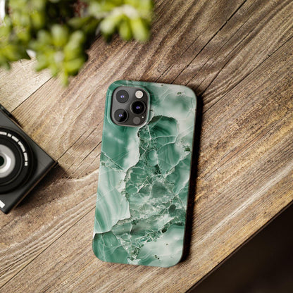 iPhone Case - Greenish Marble