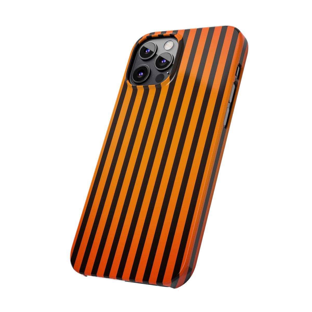 iPhone Case- Subtle Orange Stripes