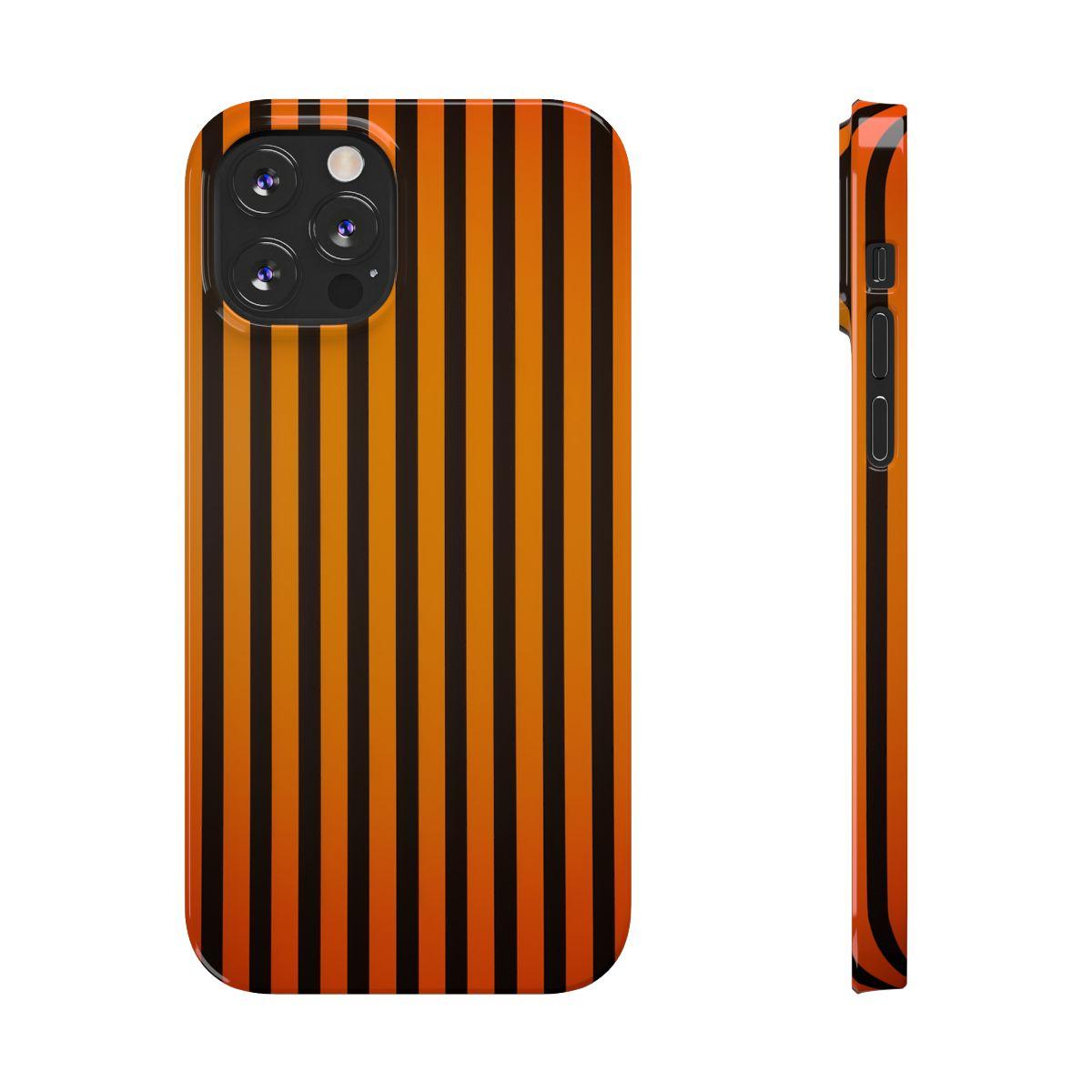 iPhone Case- Subtle Orange Stripes