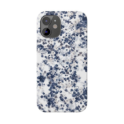 iPhone Case- White Blossom Pattern