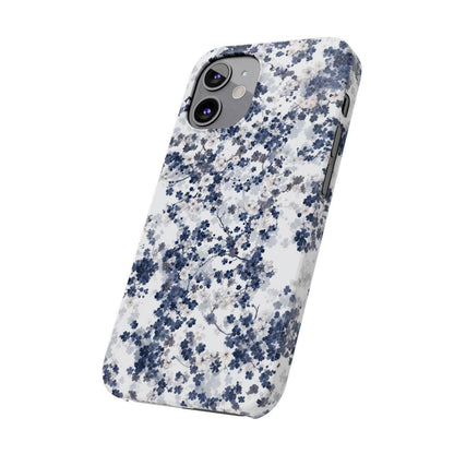 iPhone Case- White Blossom Pattern