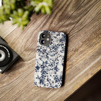 iPhone Case- White Blossom Pattern