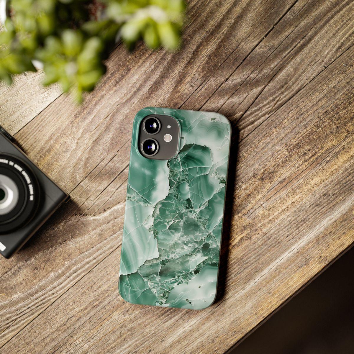 iPhone Case - Greenish Marble