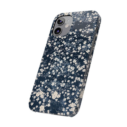 iPhone Case- Cherry Blossom Blue