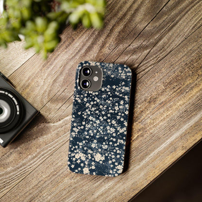 iPhone Case- Cherry Blossom Blue