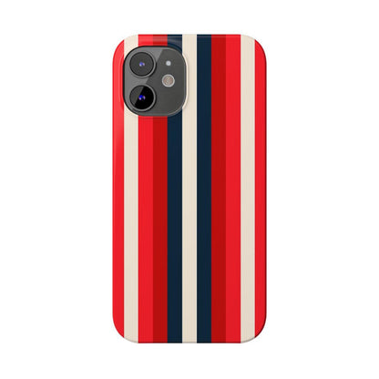 iPhone Case- Bold Red Stripes