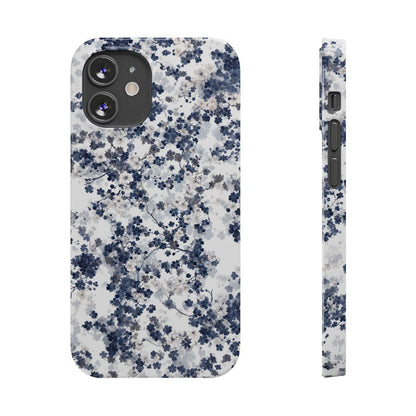 iPhone Case- White Blossom Pattern