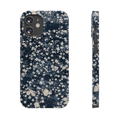 iPhone Case- Cherry Blossom Blue