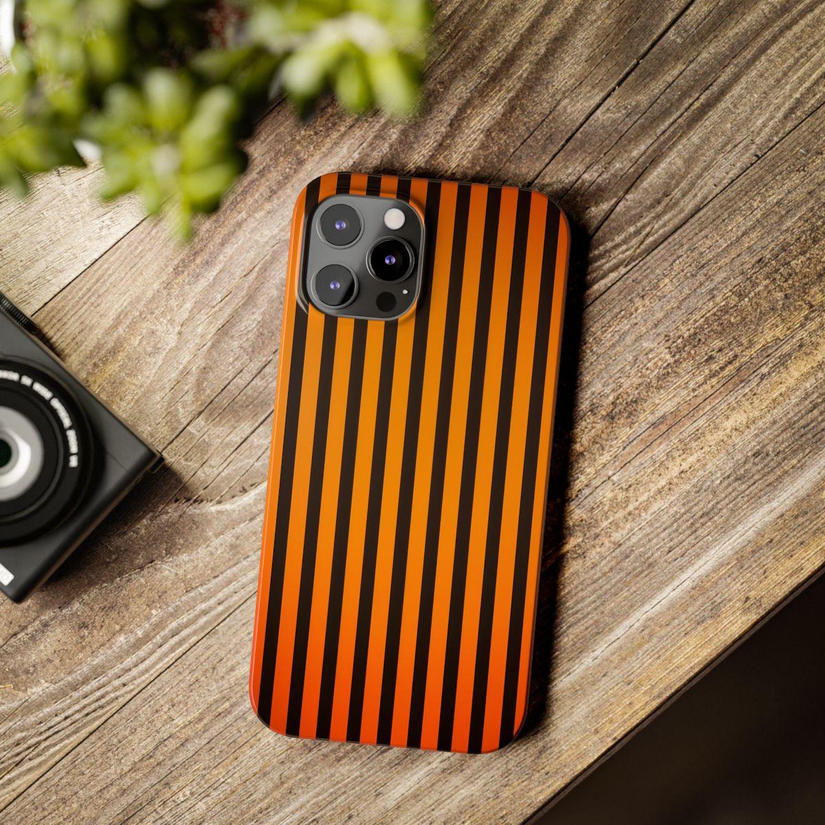 iPhone Case- Subtle Orange Stripes