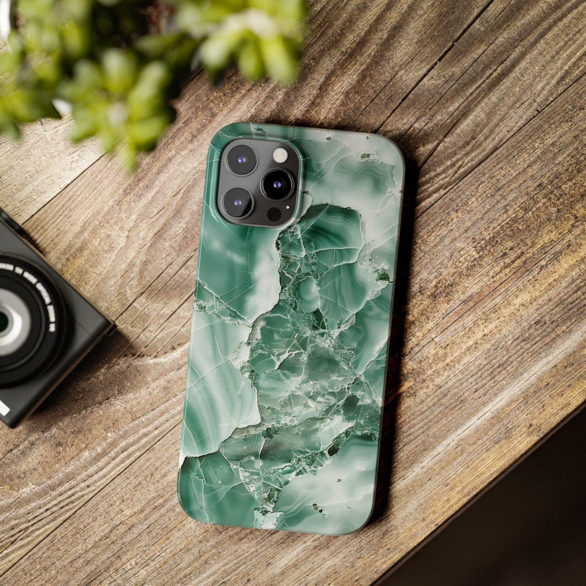 iPhone Case - Greenish Marble