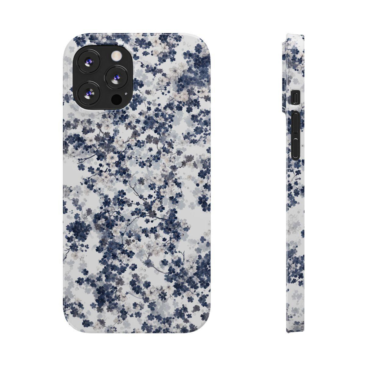 iPhone Case- White Blossom Pattern